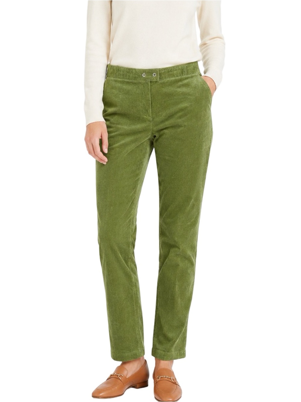 J. McLaughlin Green Corduroy Pants - Size 12